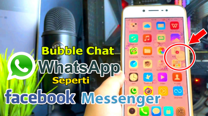 Cara Membuat Bubble Chat Whatsapp Seperti Messenger