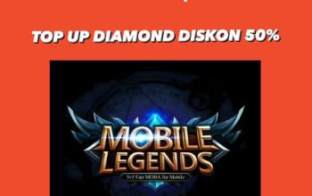 Diskon hingga 50% ! Top Up Diamond Game Mobile Legends di Shopee