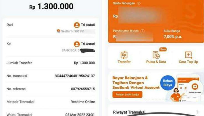 5 Langkah Mudah Mengirim Uang dari Sea Bank ke Bank Lain