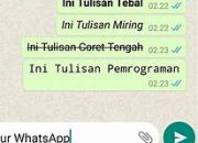 5 Trik Mempercantik Tampilan Chat Anda dengan Format Teks Khusus di WhatsApp