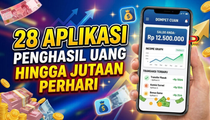 28 Aplikasi Penghasil Uang Hingga Jutaan Perhari