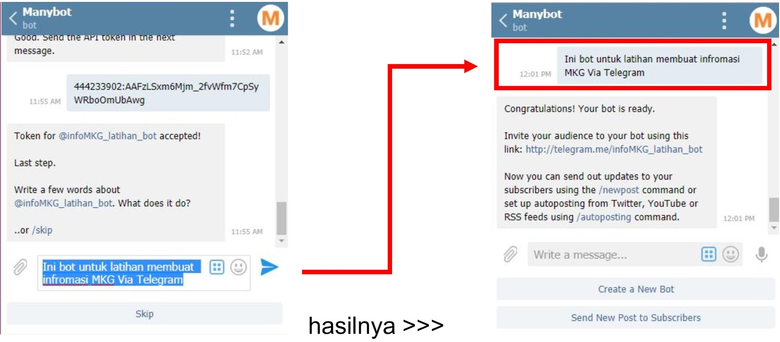 Begini cara mudah membuat bot di telegram gampang banget