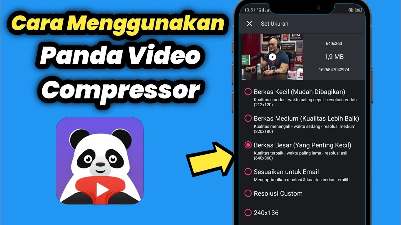 Cara Mudah dan Cepat Kompres Video dengan Aplikasi Panda Video Kompresor