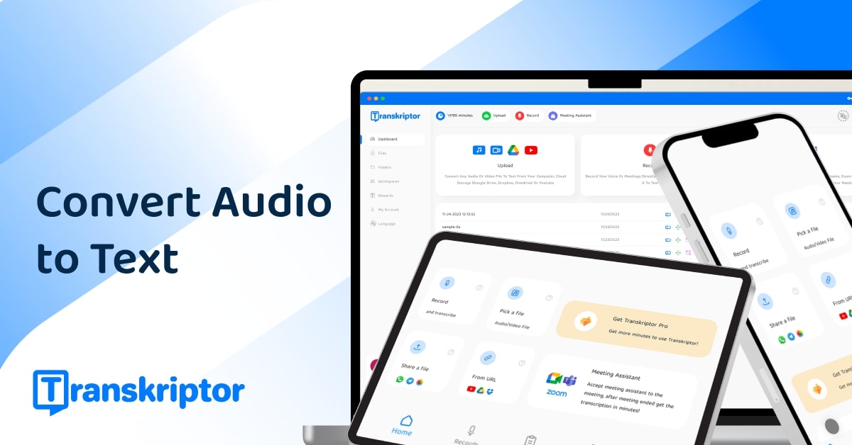 6 Aplikasi Unggulan untuk Transkripsi Audio ke Teks yang Mudah