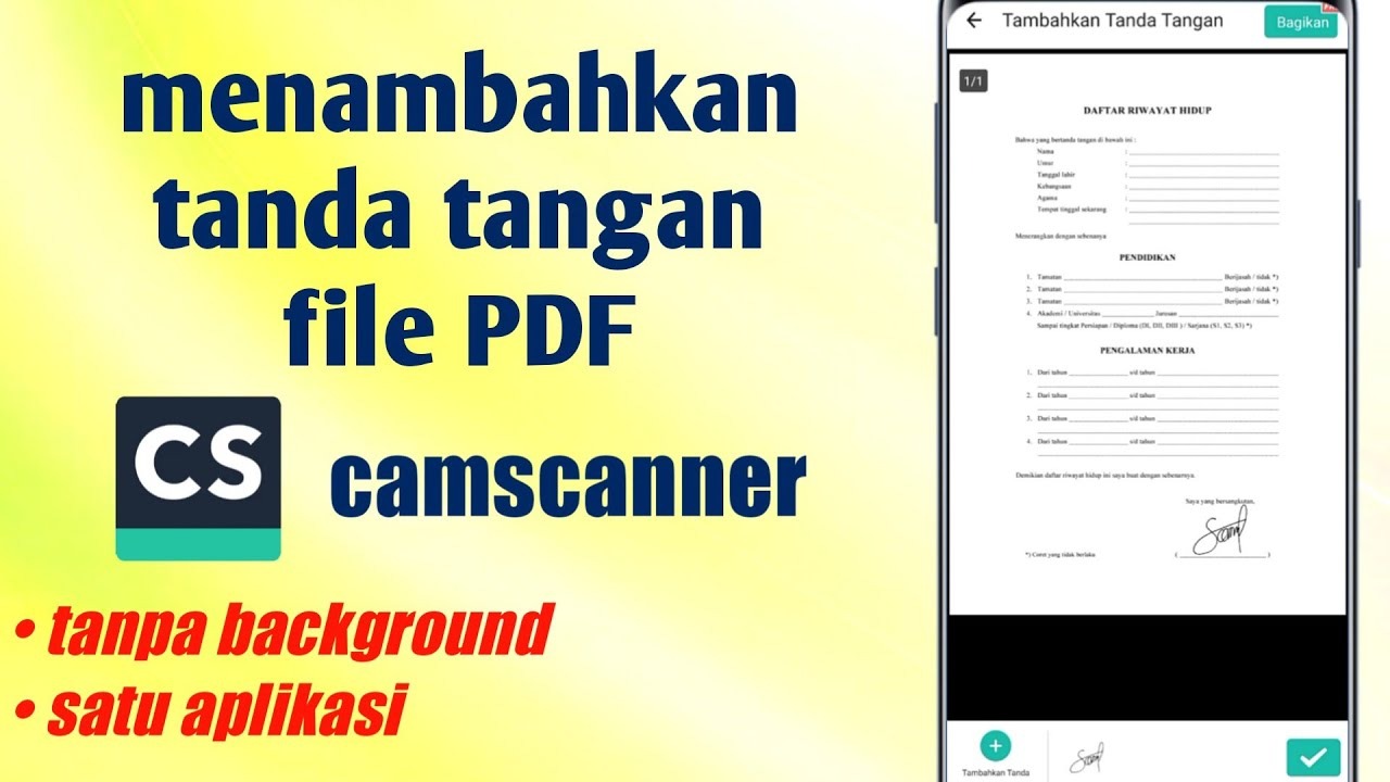 Cara Mudah Bubuhkan Tanda Tangan di File PDF dengan CamScanner