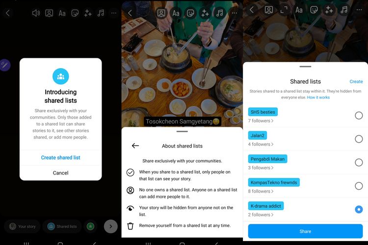 Yuk Bagikan Story Kamu Ke Teman Terdekat Dengan Fitur Shared List Instagram!