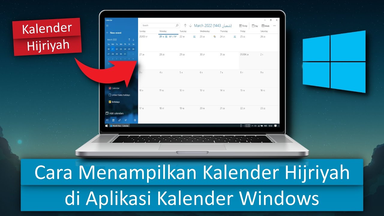 Cara Mengetahui Kalender Hijriah dengan Mudah di PC