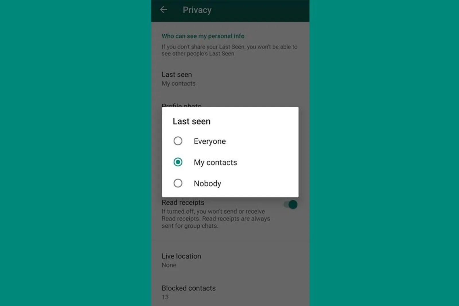 Cara Menghilangkan Status Online di WhatsApp