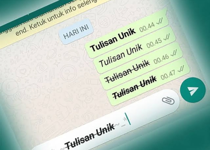 4 Cara Membuat Tulisan Unik Di WA Tanpa Aplikasi, Terbaru 2024