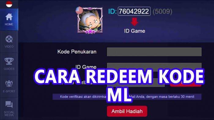 Cara Praktis Tukar Kode Redeem Voucher Game ML