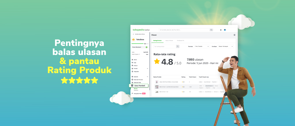 7 Cara Meningkatkan Rating di Tokopedia Simpel & Terbukti