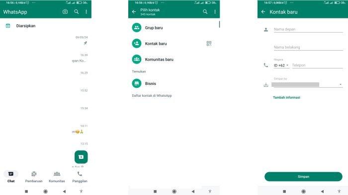 Tips Menyimpan Kontak Lewat WhatsApp Secara Langsung!