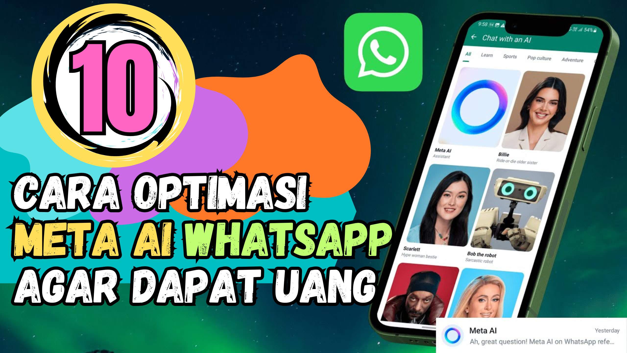 10 Cara Mendapatkan Uang Dari Meta AI Whatsapp