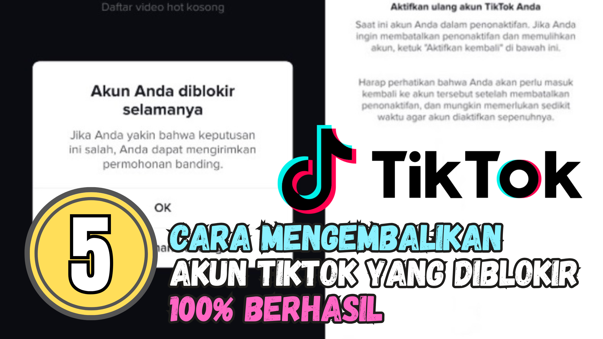 5 Cara Mengembalikan Akun TikTok yang Diblokir 100% Berhasil!