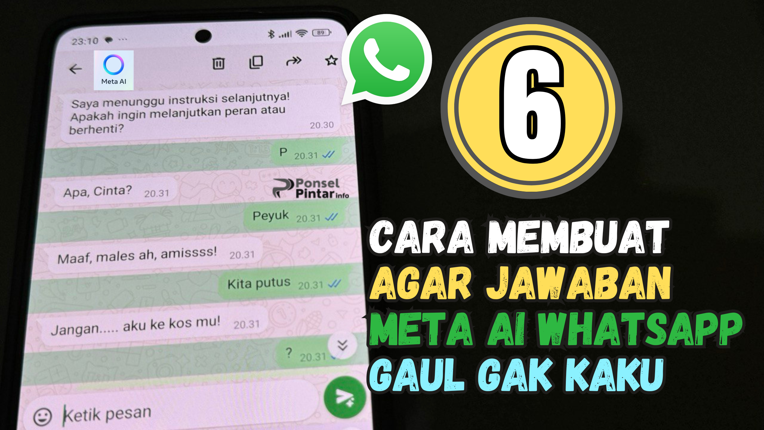 6 Cara Membuat Jawaban Meta Ai WA Gaul Gak Kaku