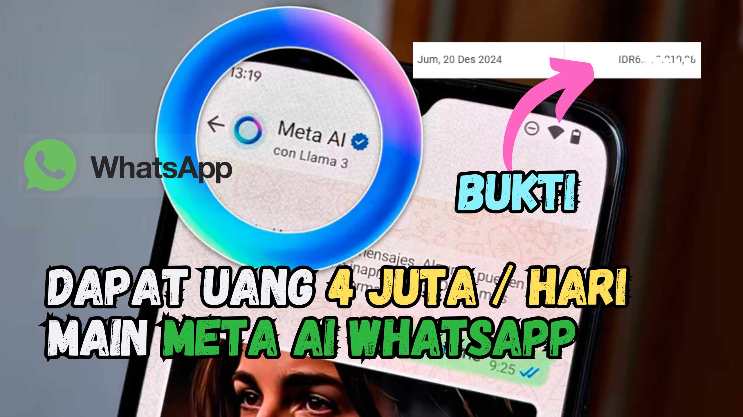 Dapat Uang 4 Juta per Hari Main Meta AI Whatsapp