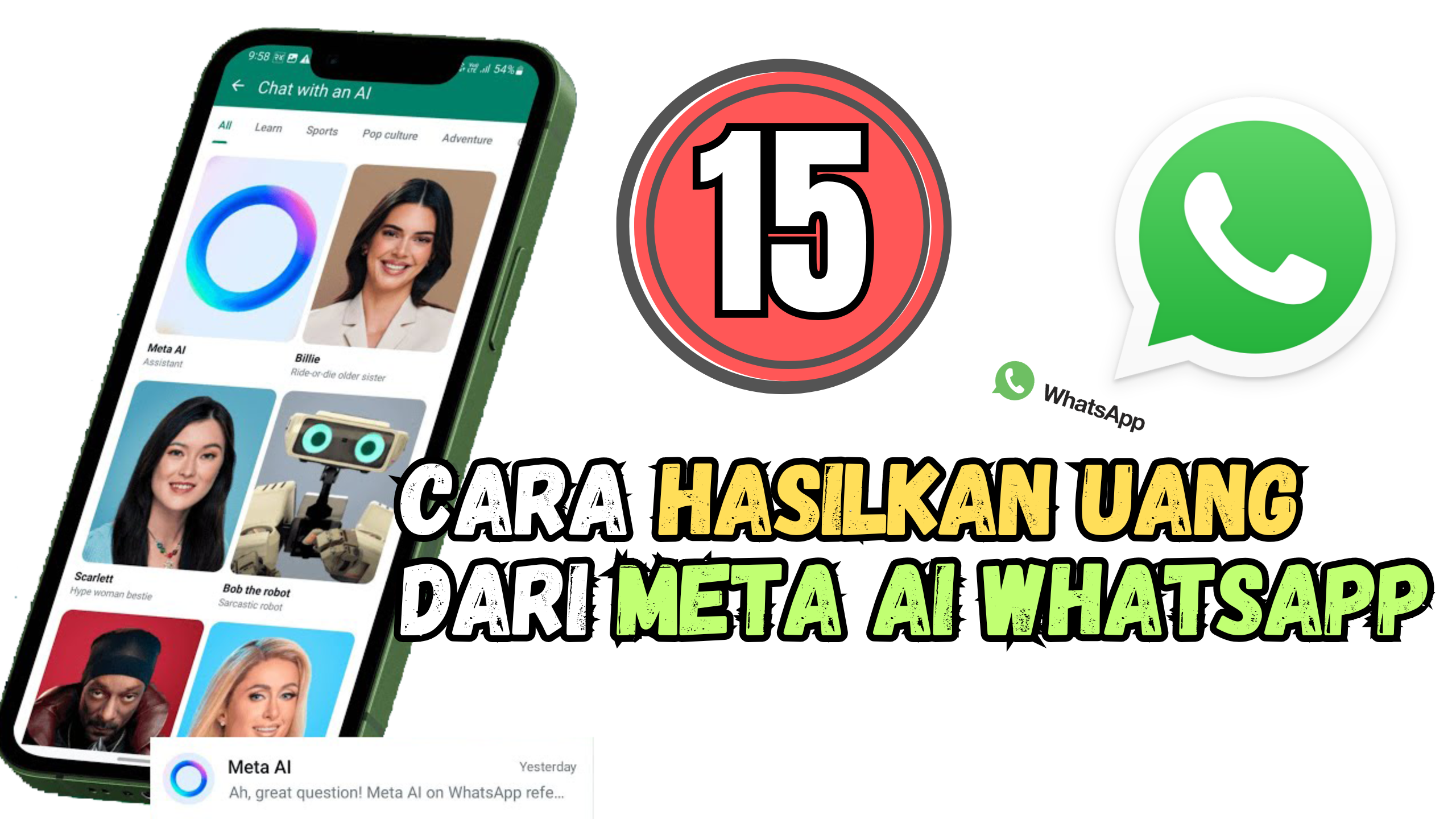 15 Cara Menghasilkan Uang Dari Meta Ai Whatsapp