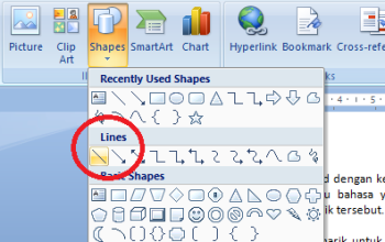 Cara Bikin Garis Kop Surat di Word, Bisa Pakai Fitur Shapes