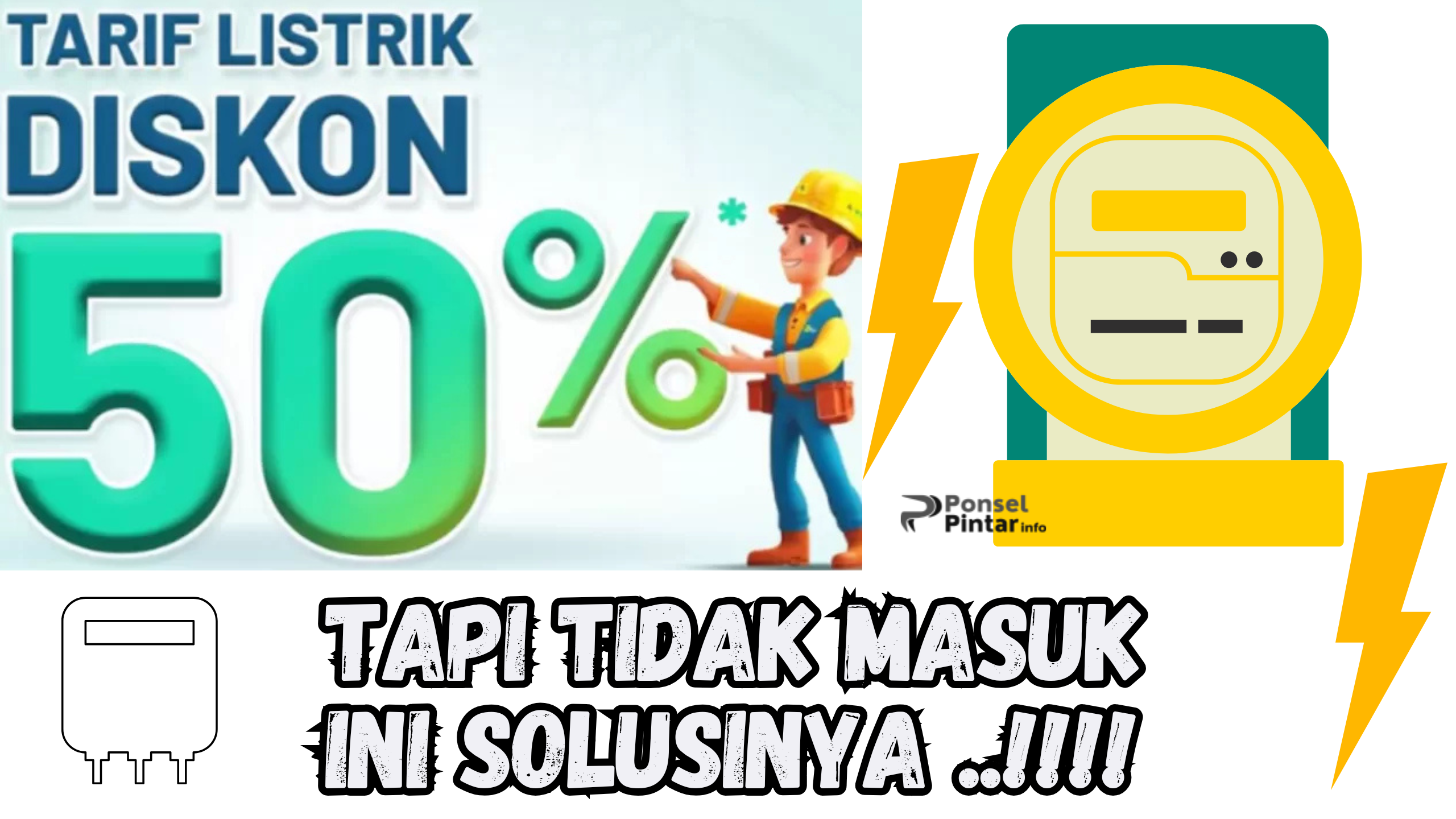 Solusi PLN Diskon 50% Tapi Tidak Masuk