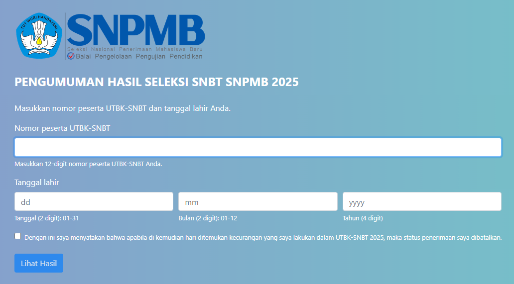Simak Cara Cek Hasil UTBK SNBT 2025
