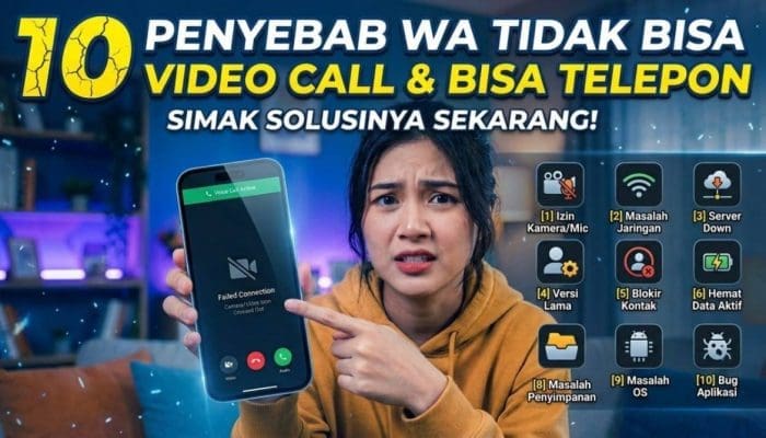 10 Penyebab WA Tidak Video Call dan Telepon