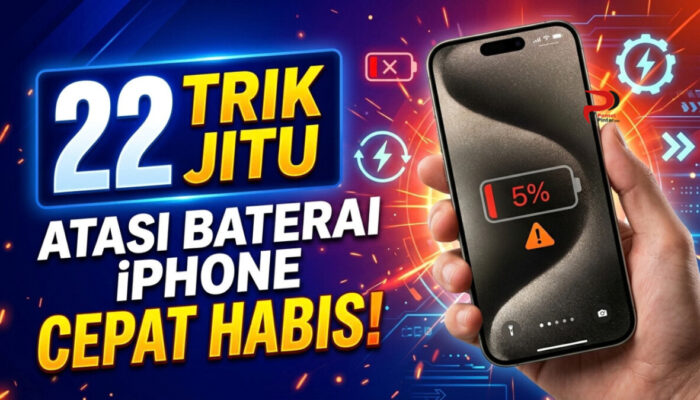 22 Trik Jitu Atasi Baterai iPhone Cepat Habis