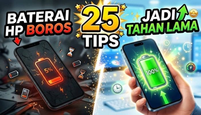 25 Tips Baterai HP Boros Jadi Tahan Lama