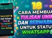 18 Cara Membuat Tulisan Unik Berwarna Untuk Status WA