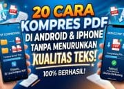 20 Cara Kompres PDF di Android dan iPhone Tanpa Menurunkan Kualitas Teks