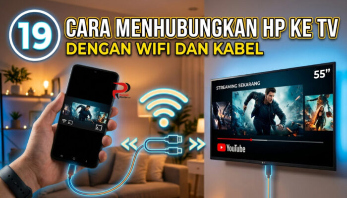 19 Cara Menghubungkan HP ke TV dengan WiFi dan Kabel