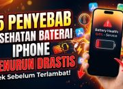 15 Penyebab Kesehatan Baterai iPhone Menurun Drastis