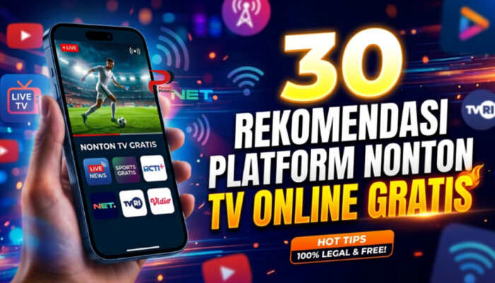 30 Rekomendasi Platform Nonton TV Online Gratis