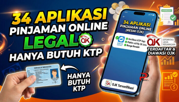 34 Aplikasi Pinjaman Online Legal Hanya Butuh KTP