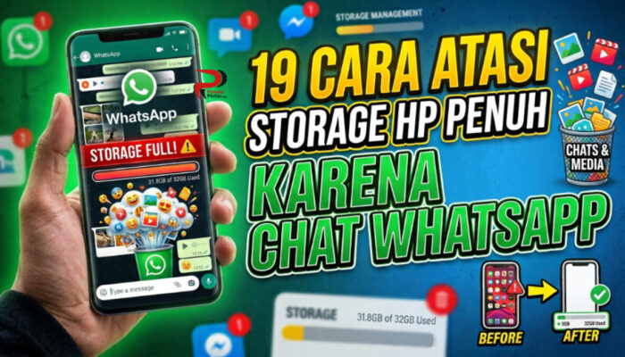 19 Cara Atasi Storage HP Penuh Karena Chat WhatsApp