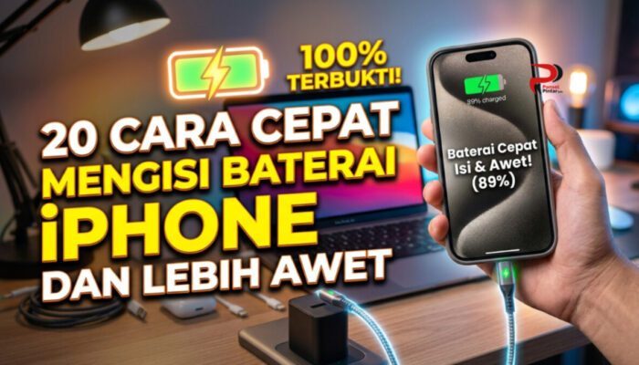 20 Cara Cepat Mengisi Baterai iPhone dan Lebih Awet