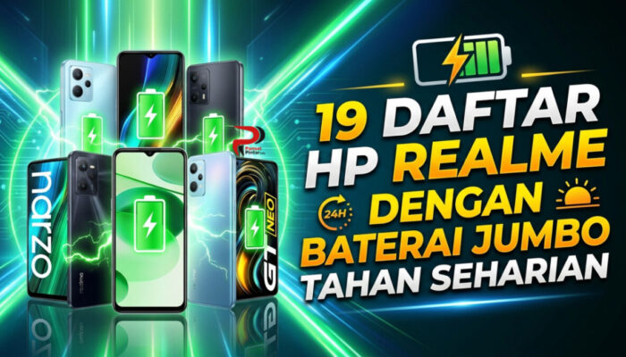 19 Daftar HP Realme dengan Baterai Jumbo Tahan Seharian