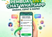Buat List Chat Whatsapp