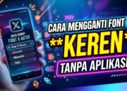 Cara Mengganti Font X Keren Tanpa Aplikasi